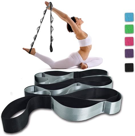 Yoga Strap, Multi-Loop Strap, 12 Loops Yoga Stretch Strap for Physical ...