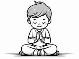 Prayer Coloring For Kids  Page sketch template