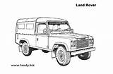 Land Rover Defender Coloring Pages sketch template