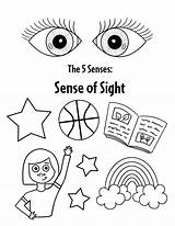 Coloring Pages For Senses sketch template