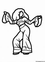 Disco Dance Coloring Page  Free Printable Pages sketch template