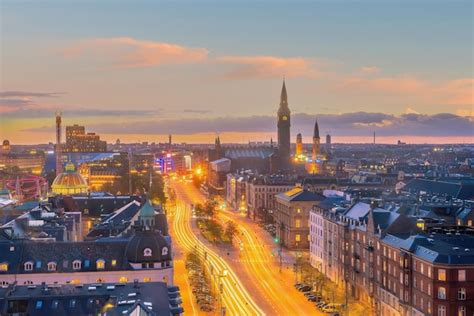 Premium Photo | Copenhagen downtown city skyline in denmark