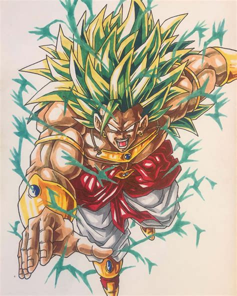 Broly Legendary Super Saiyan 3 colored by BrYcEBrOwNARTS on DeviantArt