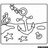 Anchor Coloring Pages Free sketch template