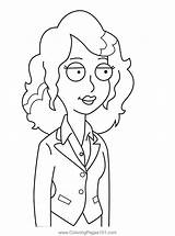 Michelle American Dad Coloring Page For Kids  Free sketch template