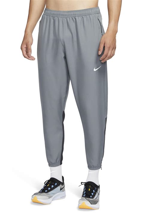 Nike Synthetic Dri-fit Essential Woven Men's Running Pants in Smoke ...