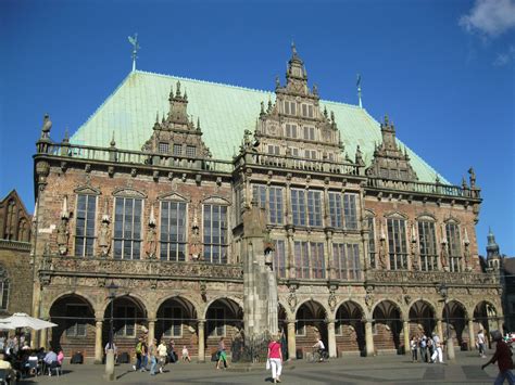 The Bremen City Hall is the seat of the President of the Senate and Mayor of the Free Hanseatic ...