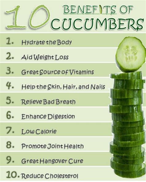 10 Benefits of Cucumber | Cucumber health benefits, Cucumber benefits ...