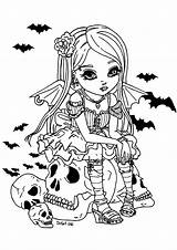 La Bambina Vampiro  Pagine Halloween Da Colorare sketch template