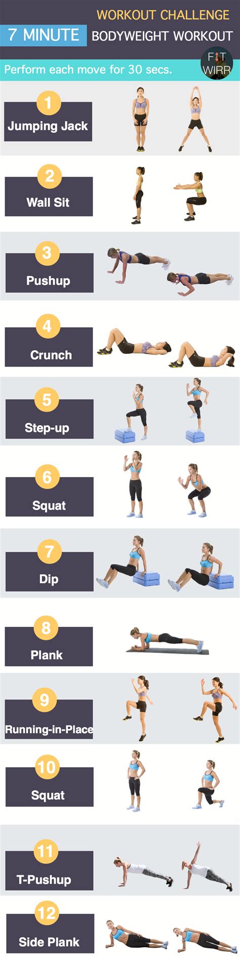 7 Minute Workout Printable - prntbl.concejomunicipaldechinu.gov.co