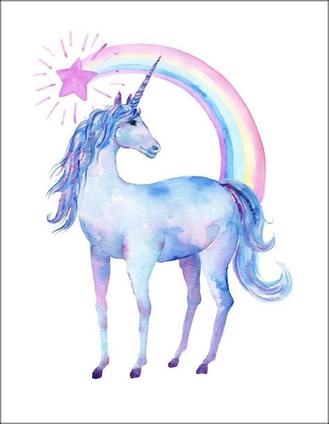 rainbow-over-a-unicorn-unicorn-drawing-easy-watercolor-painting-on ...