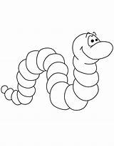 Free Printable Worm Coloring Page sketch template