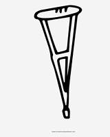 Crutch Coloring Page HD Png Download  Kindpng sketch template