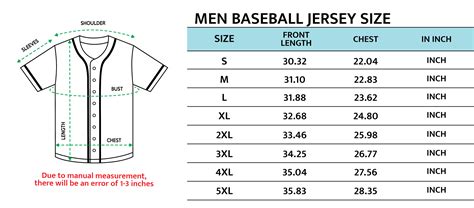 Size Guide – JERSEYFANSPRO