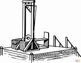 Vintage Guillotine Coloring Page  Free Printable Coloring Pages sketch template