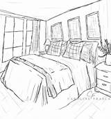 Coloring Pages Bedroom Furniture Sketch Page sketch template