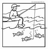 Fishing Coloring Page For Kids Fish Fathers Day  sketch template