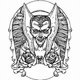 Scary Vampire Coloring Pages sketch template