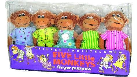 FIVE LITTLE MONKEYS FINGER PUPPETS - The Toy Insider