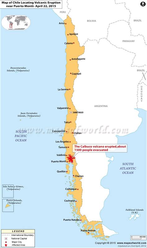 Calbuco volcano erupts in Chile, 1500 evacuated