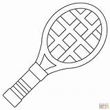 Tennis Racket coloring Page  Free Printable Coloring Pages sketch template