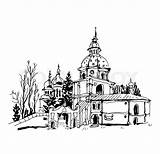 Monastery Coloring Pages sketch template