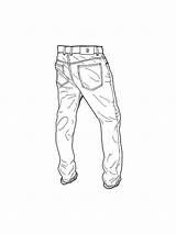 Blue Jeans Coloring Page sketch template