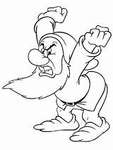 Grumpy The Dwarf coloring Pages sketch template
