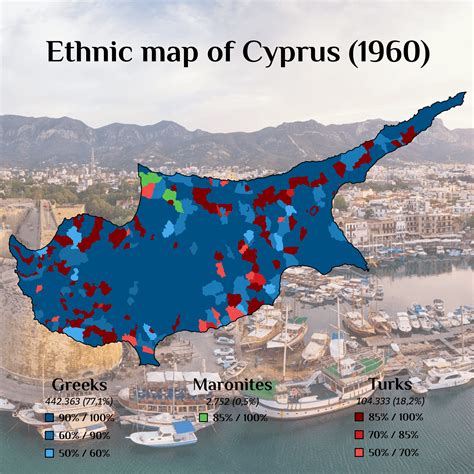 Ethnic map of Cyprus (1960 census) : r/MapPorn