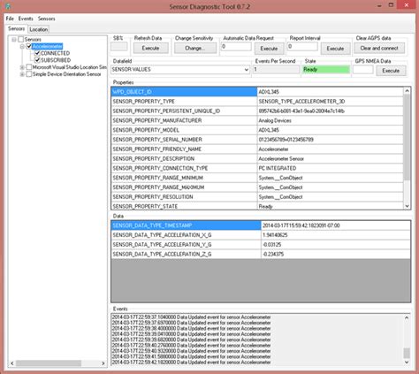 Use the Sensors Diagnostic Tool to Test Your Driver and Device ...