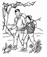 Hiking Coloring Page sketch template