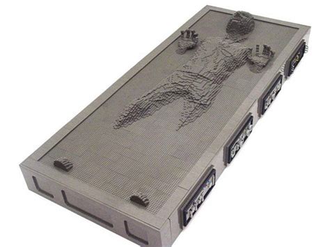 LEGO Life Size Han Solo Frozen in Carbonite - 10,000 Bricks! - The ...