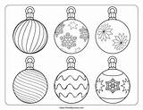 Coloring Pages Christmas Ornaments sketch template