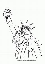 The Big Apple Coloring Pages  Statue Of Liberty Drawing sketch template