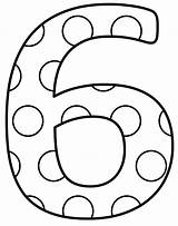 Number 6 Printable Coloring Page  Free Pages For Kids sketch template