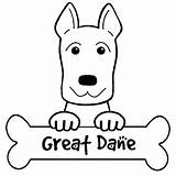 Great Dane Coloring Pages  Best For Kids sketch template