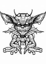Gremlin Coloring Page · Creative Fabrica sketch template