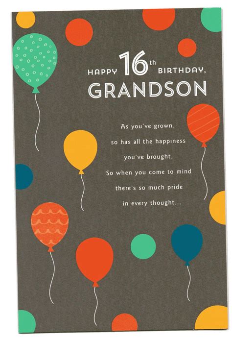 Happy 16th Birthday Grandson Quotes - ShortQuotes.cc