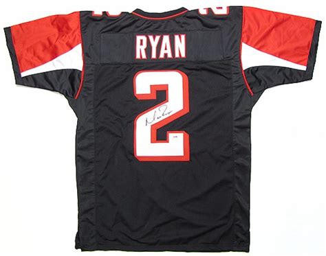 Matt Ryan Autographed Atlanta Falcons Black Football Jersey (PSA COA ...