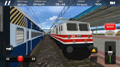 Indian Train Simulator 2018 - Free Android GamePlay | Express Train Driving Game - Engine WAP 4 ...