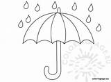Umbrella coloring – Coloring Page sketch template