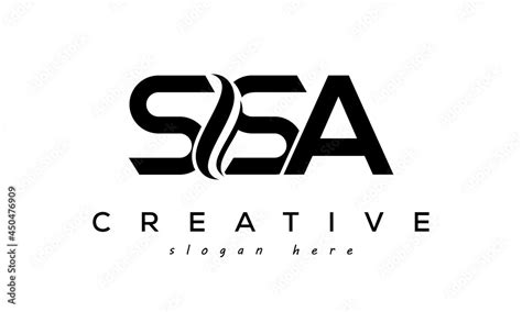 Letter SSA creative logo design vector Stock Vector | Adobe Stock