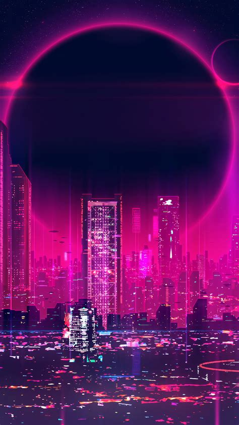 Futuristic City Sci-Fi 4K #8223a Wallpaper iPhone Phone