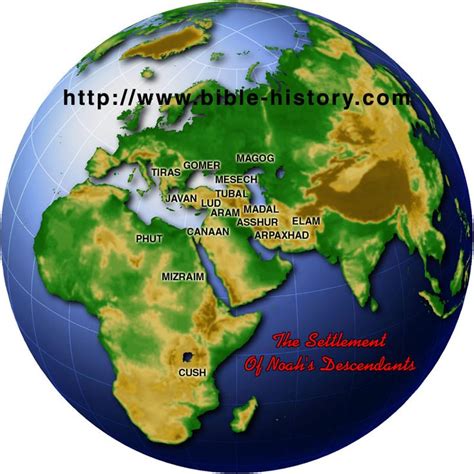 Settlement of Noah's Descendants Map | Sue#o America Nuestra Inf | Pinterest