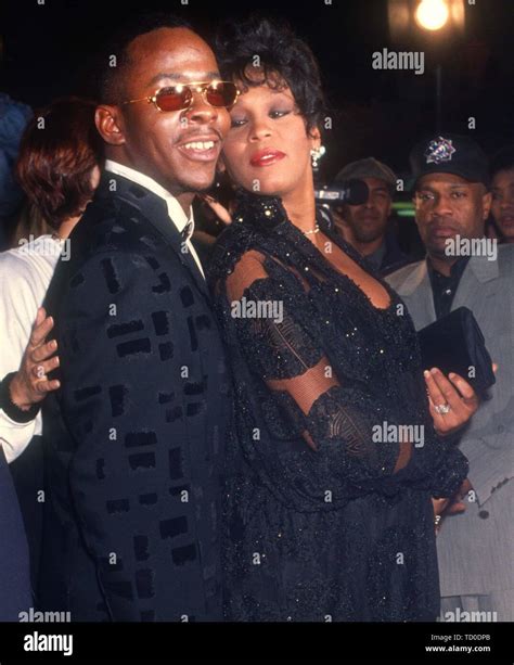 Bobby Brown and pregnant Whitney Houston 1992 Michael Ferguson ...