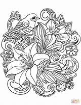 Skylark And Flowers coloring Page  Free Printable Coloring Pages sketch template