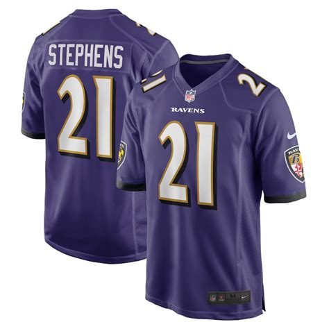 Men's Baltimore Ravens Brandon Stephens Nike Purple Game Jersey