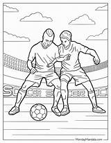 Soccer Coloring Page Free PDF Printables  Nation sketch template