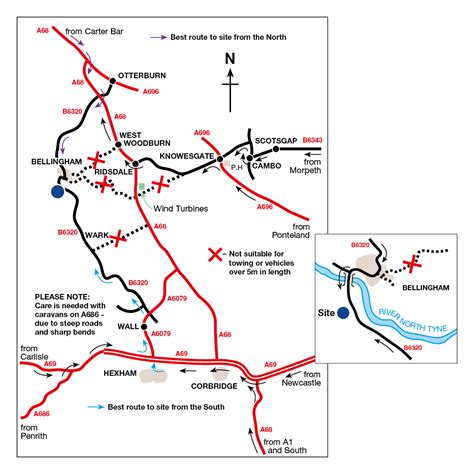 Bellingham Campsite - Camping and Caravanning Club Site