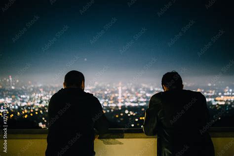 Observatory Night View In Los Angeles Stock Photo | Adobe Stock